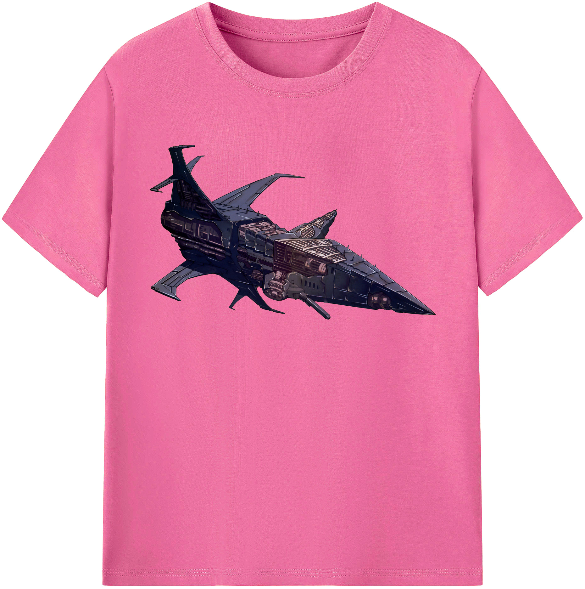 （画像用）  レディースカジュアルプリントTシャツ（綿100％）